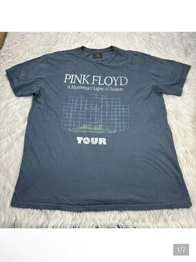 Retro Brand Men's XL Gray Pink Floyd A Momentary Lapse of Reason Graphic Tee